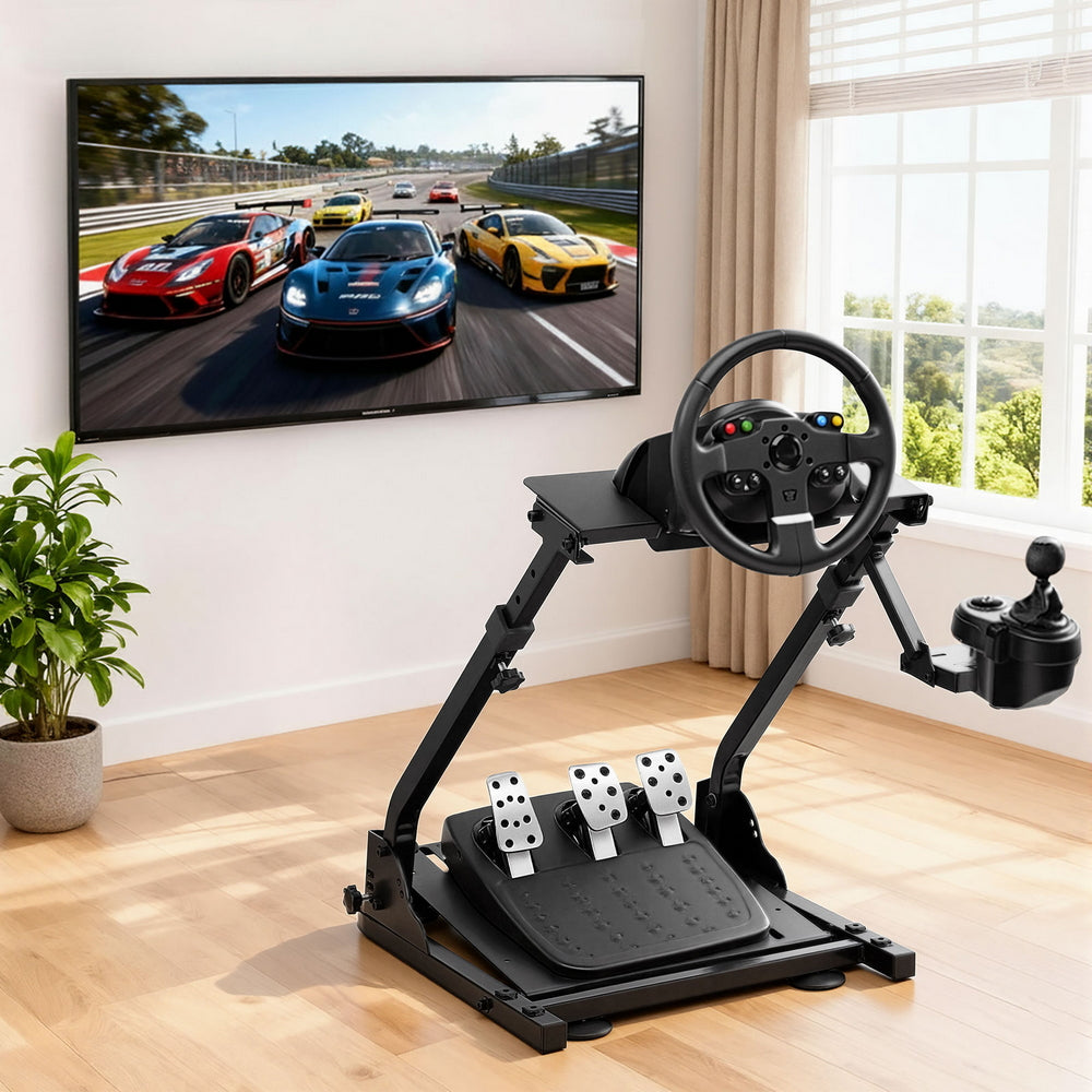 Artiss Racing Simulator Stand Foldable Racing Wheel Stand for Logitech G29