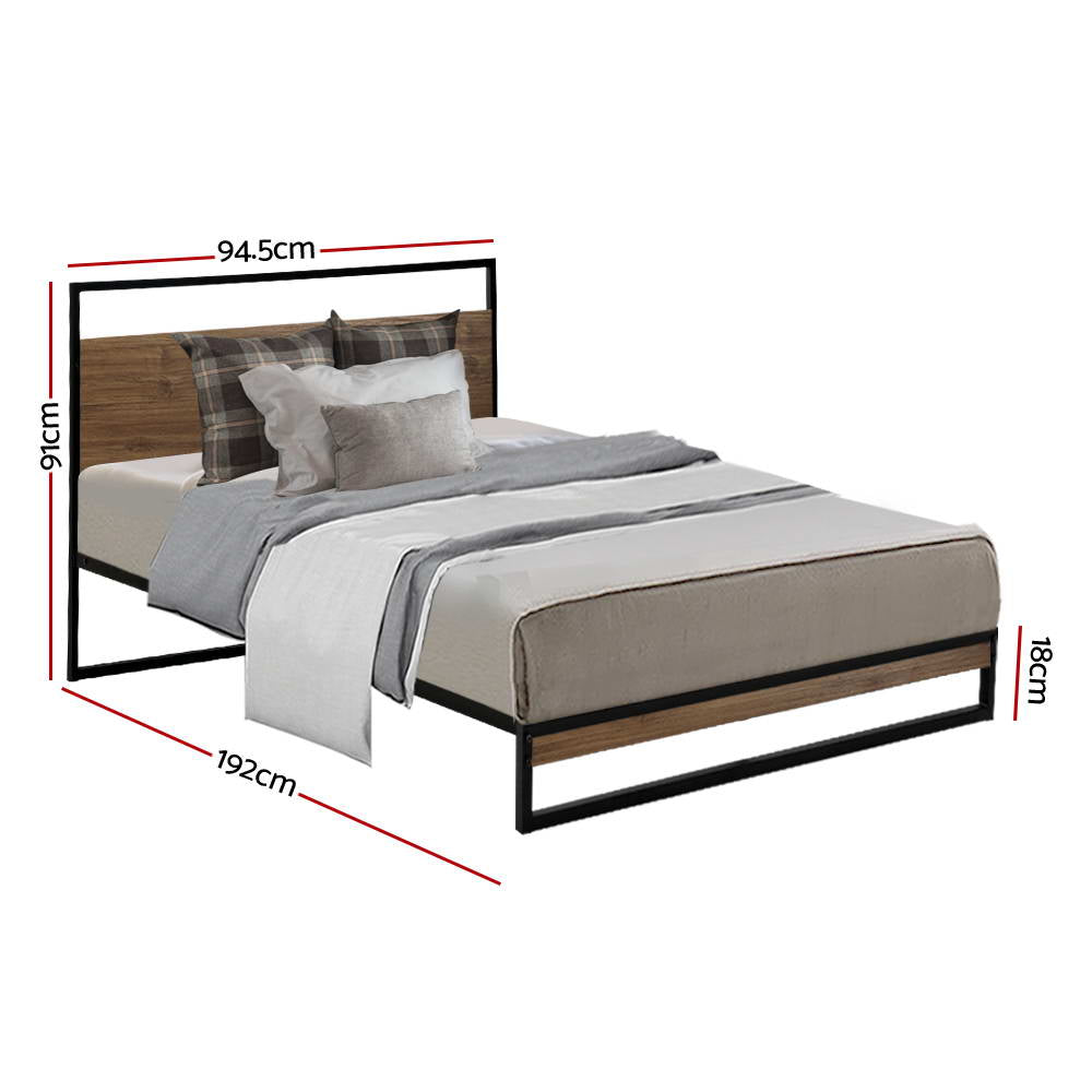 Vienna Metal Bed Frame Single