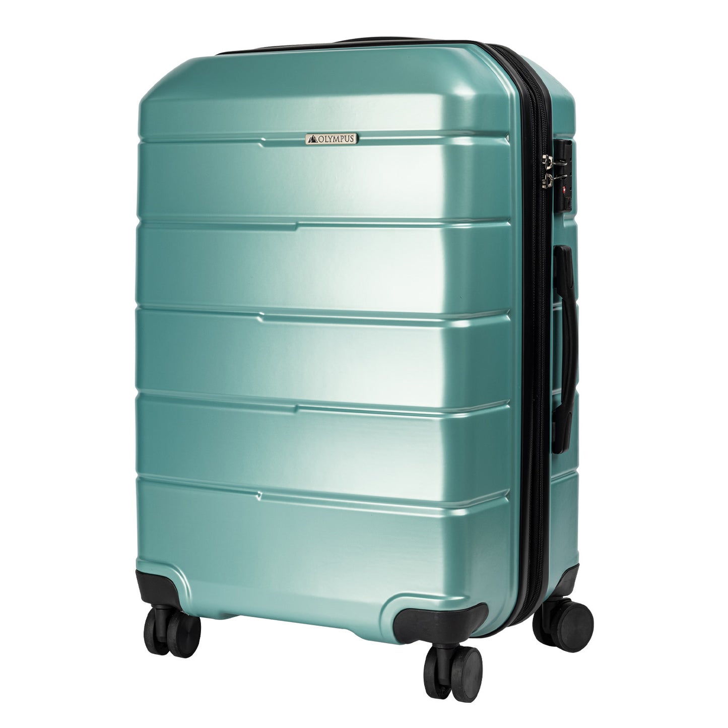 TravelElite 3PC Artemis Luggage Set Hard Shell ABS+PC - Electric Teal