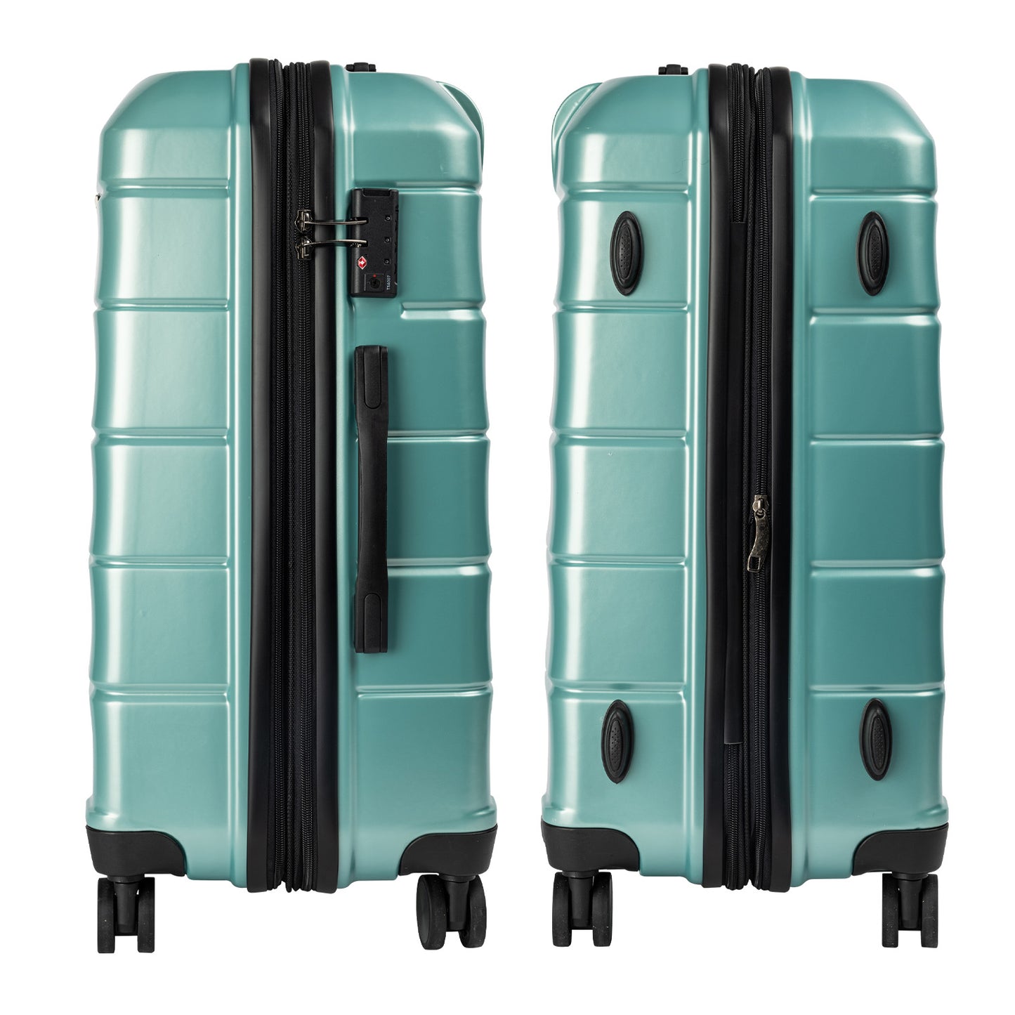 TravelElite 3PC Artemis Luggage Set Hard Shell ABS+PC - Electric Teal