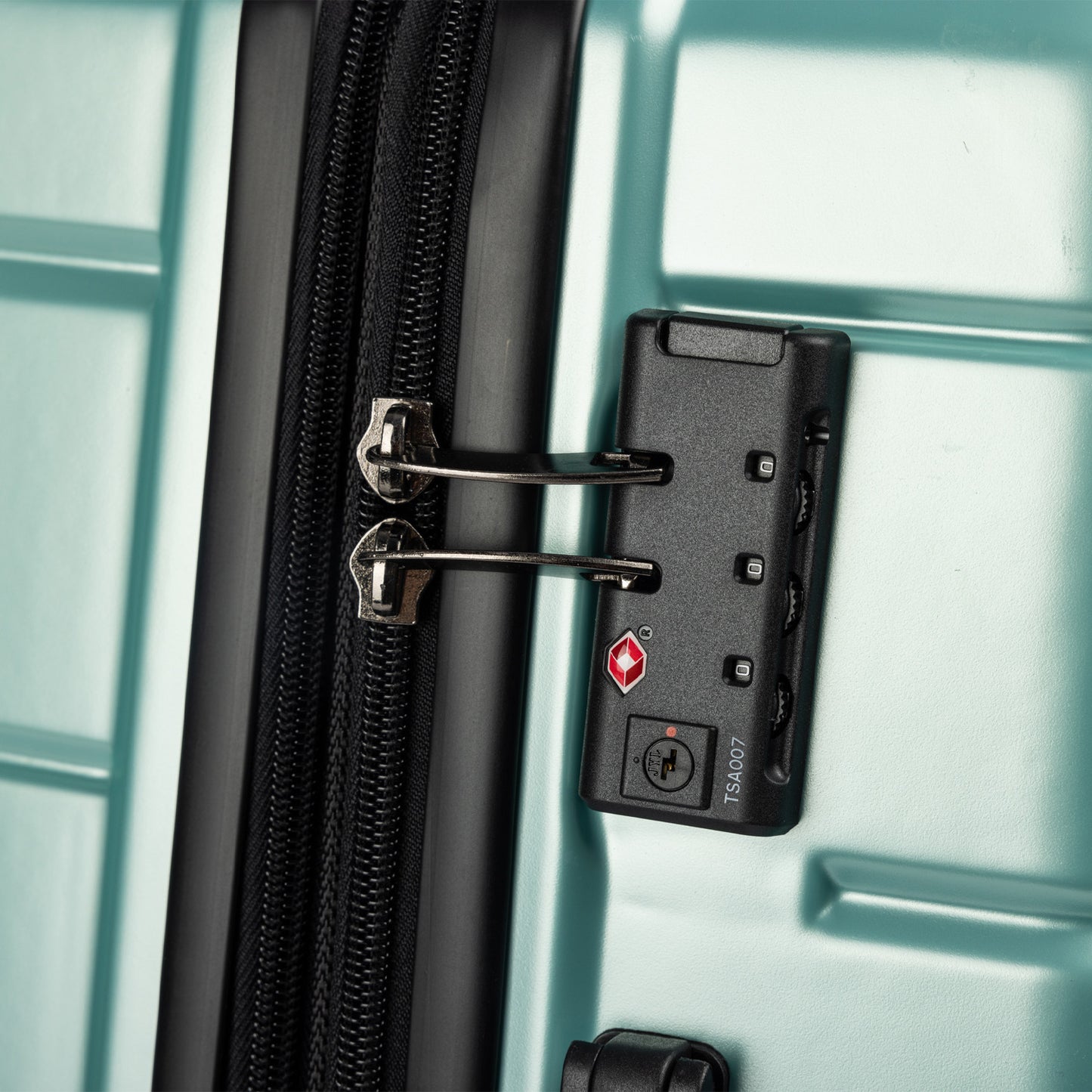 TravelElite 3PC Artemis Luggage Set Hard Shell ABS+PC - Electric Teal