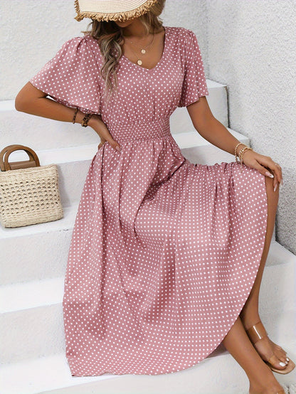 Evie™ Spring Shirred Waist Dress