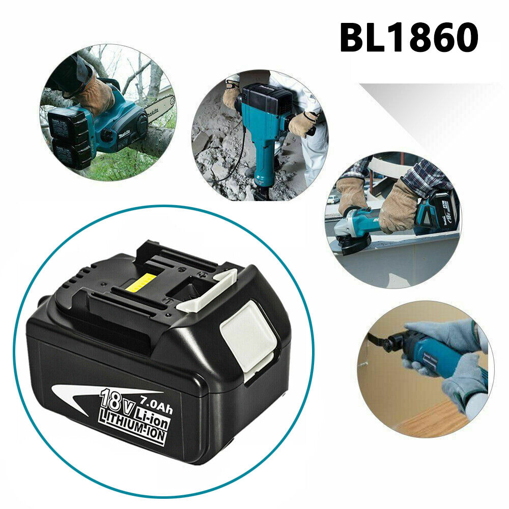 7.0Ah Makita Suitable 18v Battery Li-Ion Cordless Multi Tool BL1860 LXT BL1850 BL1830