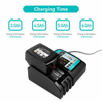 Makita Suitable DC18RC Rapid Fast Lithium-Ion Battery Charger (BL1830,BL1840,BL1850)