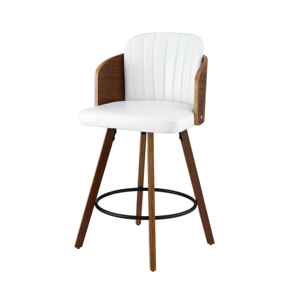 Artiss Wooden Bar Stools Swivel Kitchen Counter Stool Chair 58cm Seat Height