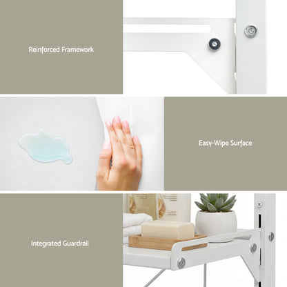 Artiss Over Toilet Bathroom Storage Shelf Rack Over Toilet 2 Tier