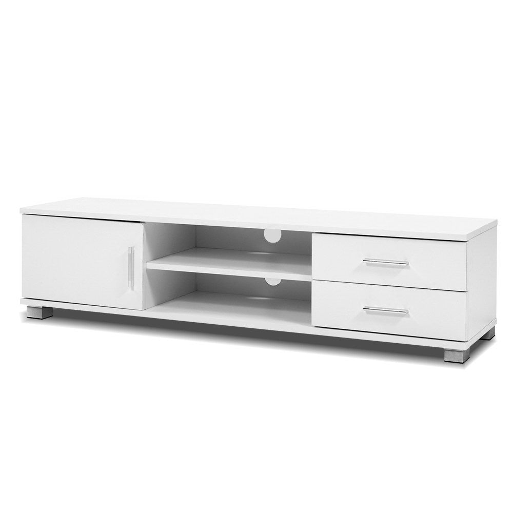 Oaky 120cm TV Stand Entertainment Unit Storage Cabinet Drawers Shelf White