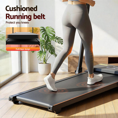 Everfit 3 in 1 Walking Pad Treadmill 20% Auto Incline Under Desk Foldable Treadmills for Home With 40cm Wide Belt