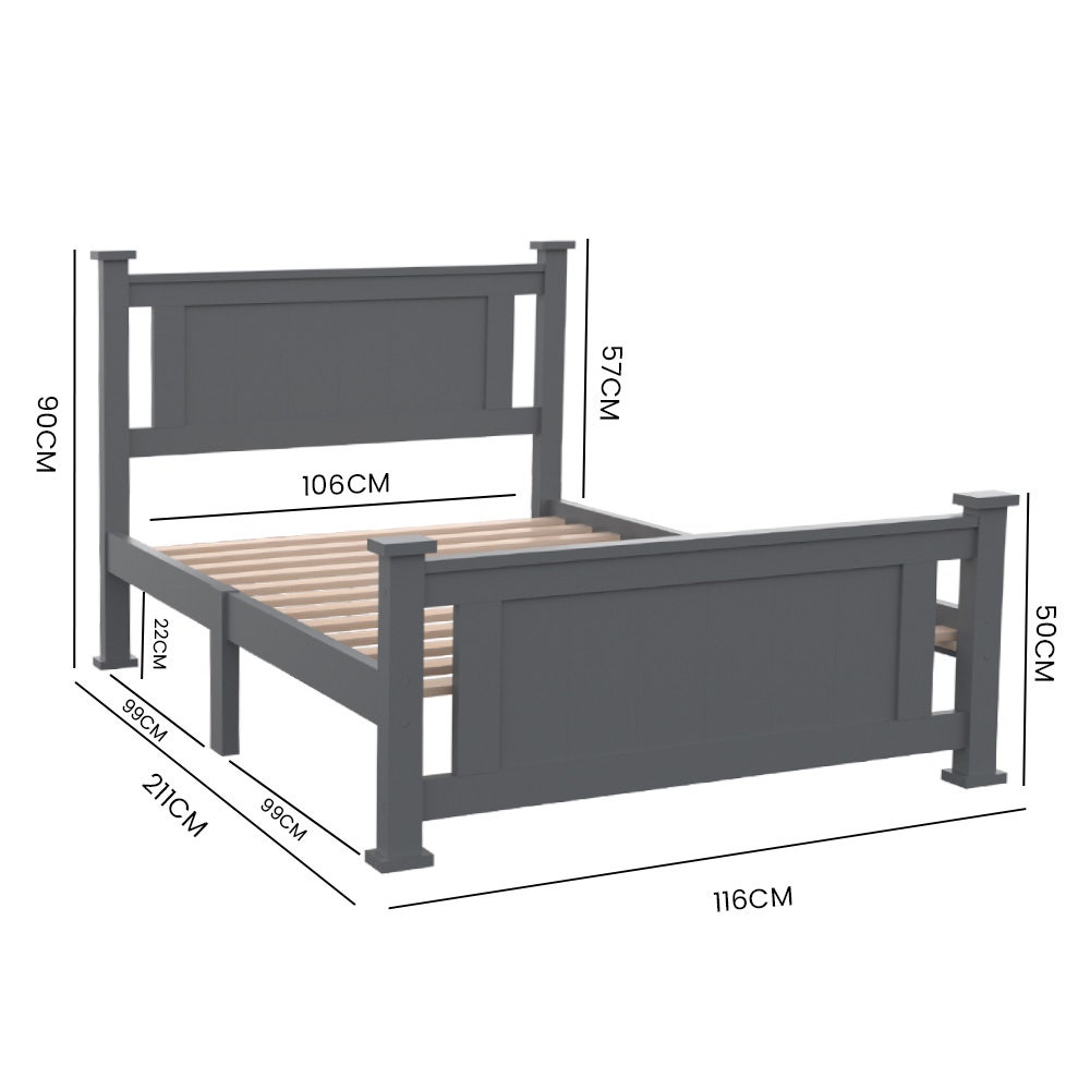 Kingston Slumber King Single Wooden Timber Bed Frame cheap online