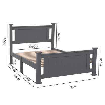 Kingston Slumber King Single Wooden Timber Bed Frame cheap online