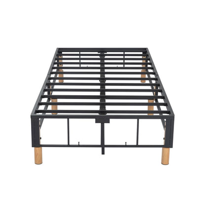 Metal Bedframe Mattress Foundation (Dark Grey) – Single