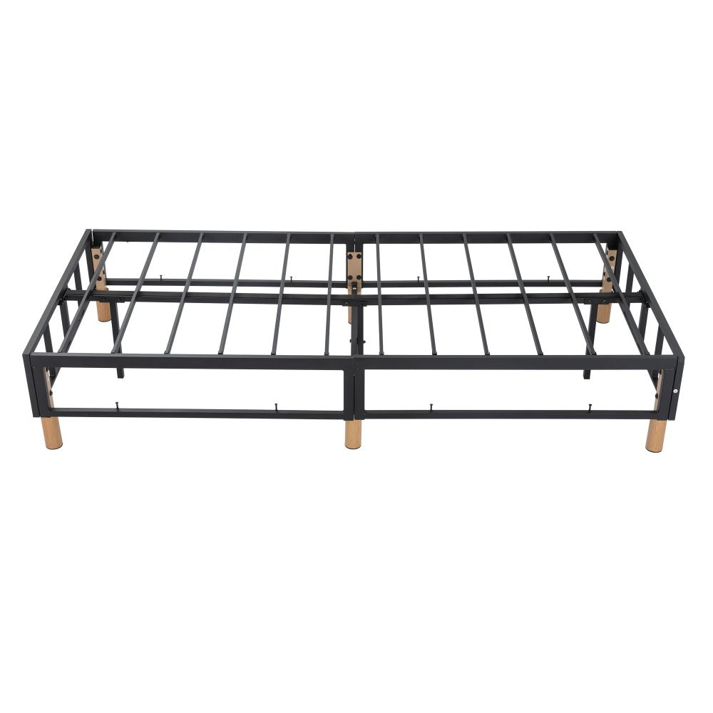 Metal Bedframe Mattress Foundation (Light Grey) – King