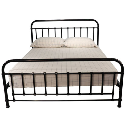 Metallica Queen Bed Size Metal Frame Platform Mattress Base - Black