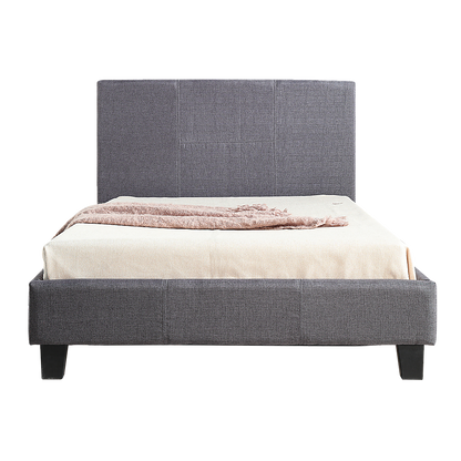 "Australia King Single Grey Bed Frame – Comfortable Linen Fabric with Modern Appeal"