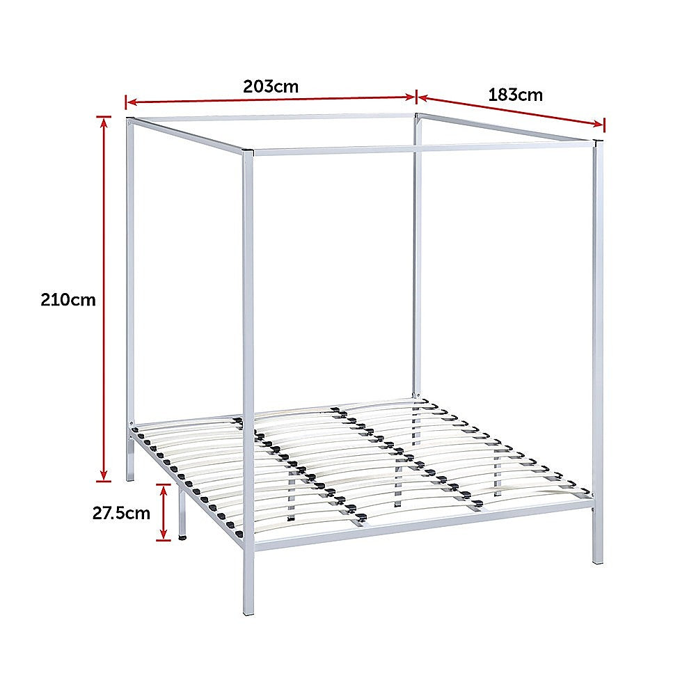 4 Four Poster King Bed Frame