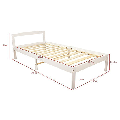 Natural Wooden Bed Frame Home Furniture