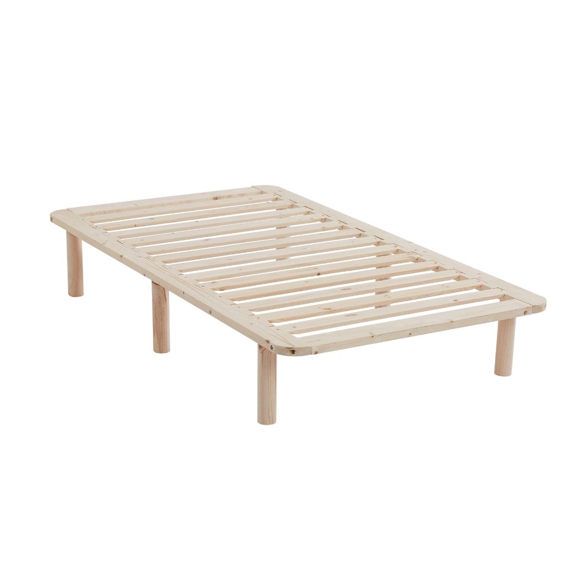 Melbourne King Single Pinewood Platform Bed Base Frame - Natural Wood Design