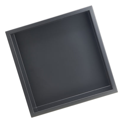 Shower Niche, 33.0 x 33.0 x 10.2 cm Recessed Wall Niche, Heavy-duty Stainless Steel Modern Soap & Shampoo Storage Organizer, Sealed Waterproof, Durable & Easy to Install, Black for Bathroom