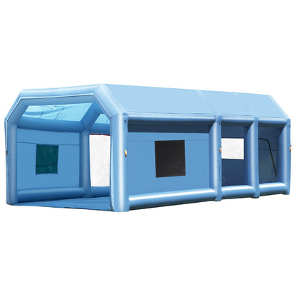 Inflatable Paint Booth 23x13.1x9ft Inflatable Spray Booth 750W+480W Blower