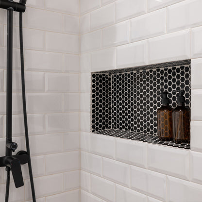 Shower Niche 40.6 x 71.1 x 10.2 cm Recessed Wall Shelf for Bathroom
