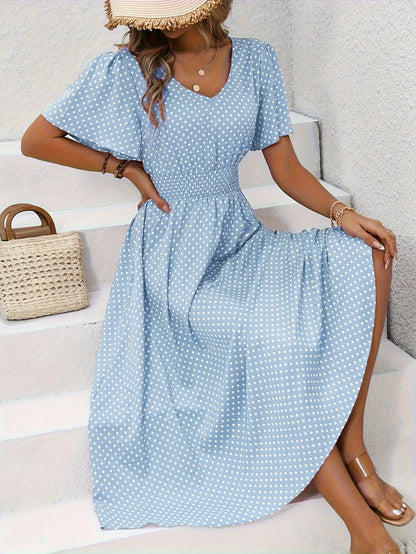 Evie™ Spring Shirred Waist Dress