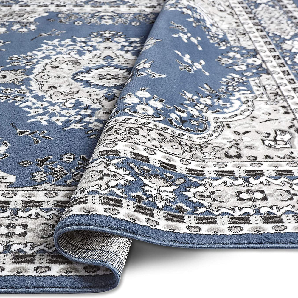 Blue Turkish Outdoor Rugs, Material