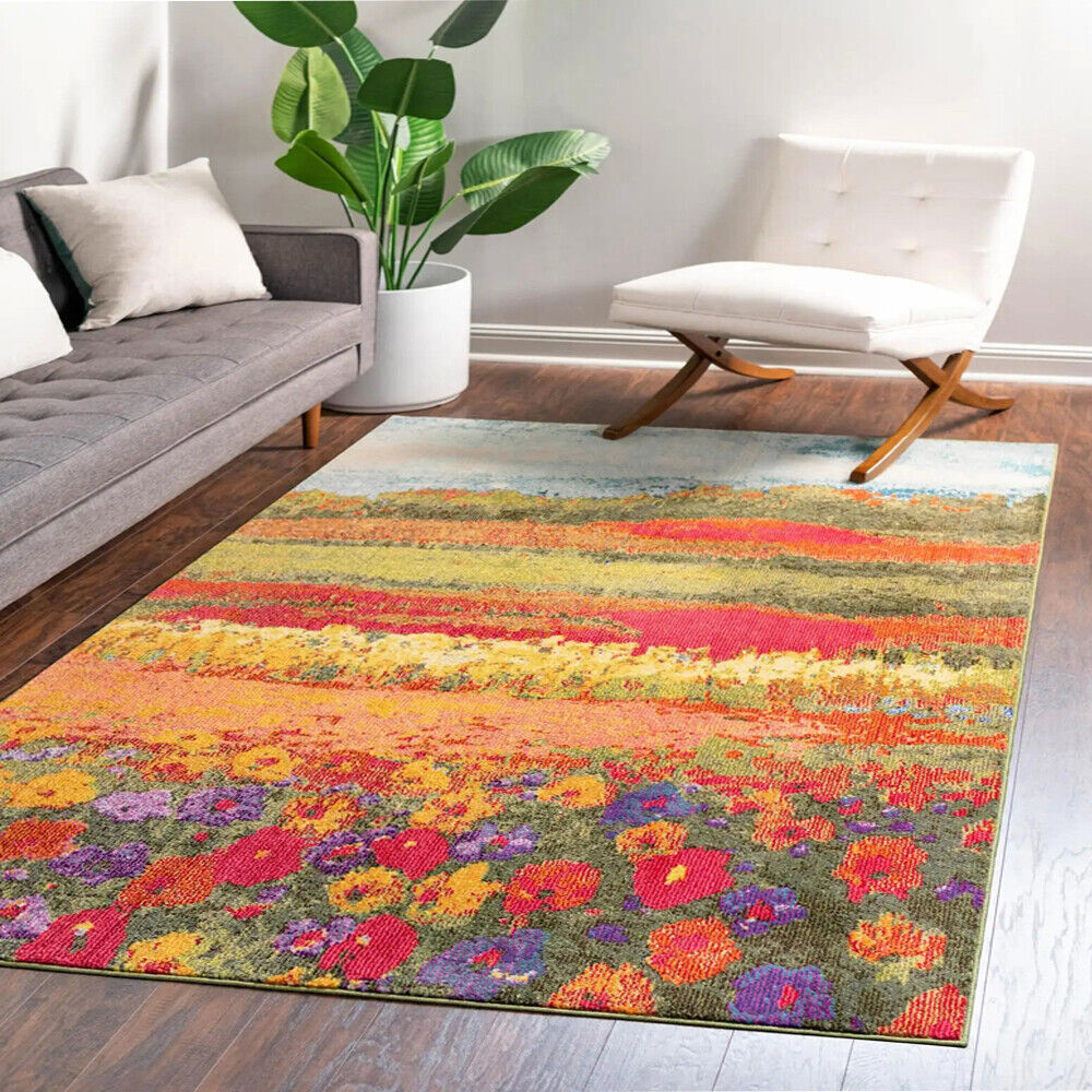 Floral Canvas Outdoor Rugs, Main