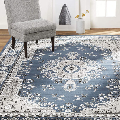 Blue Turkish Outdoor Rugs, Front