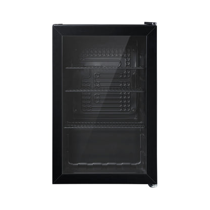 Devanti Bar Fridge Glass Door Mini Fridges Countertop Refrigerator Black 70L