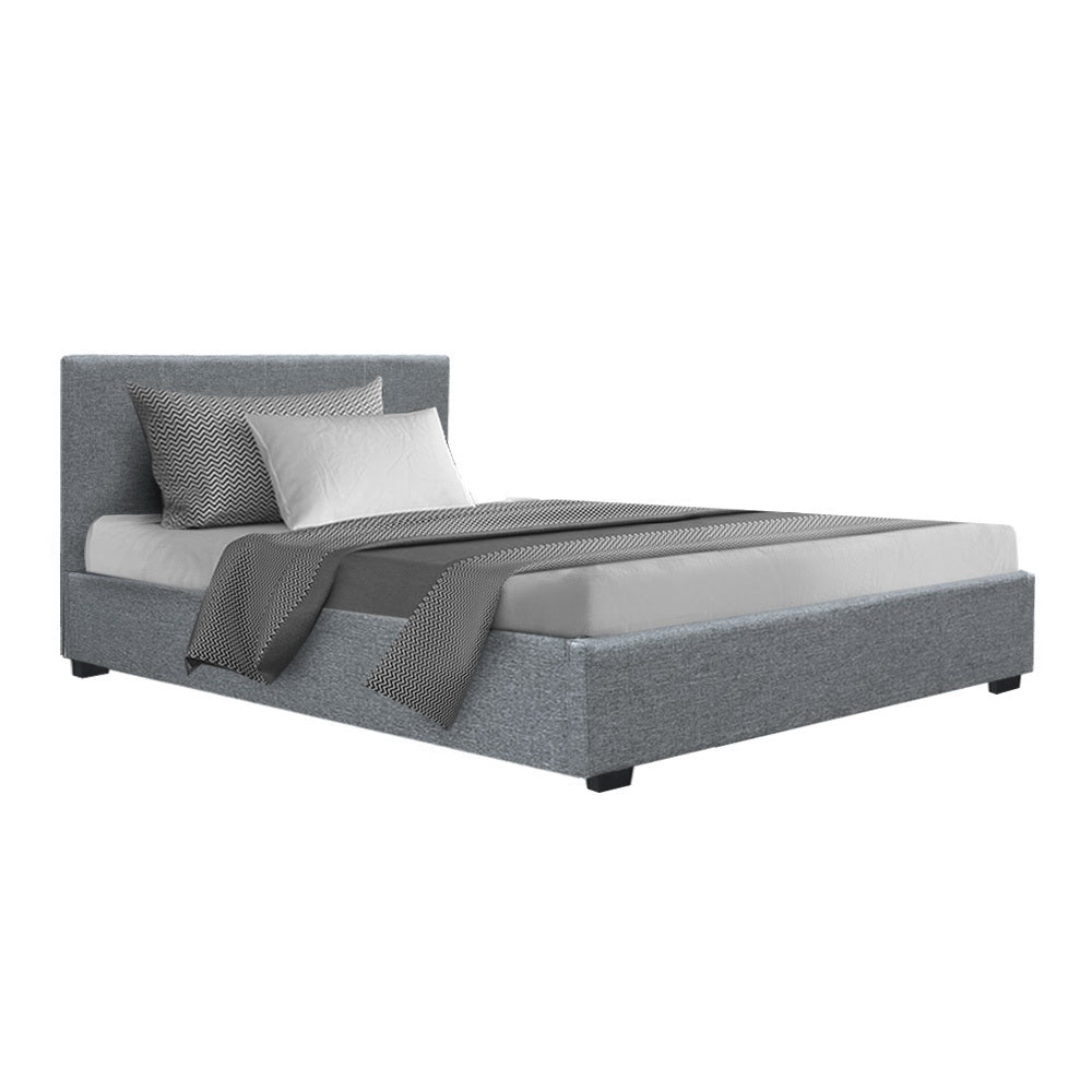 Melbourne King Single Opera Bed Frame Grey Upholstery