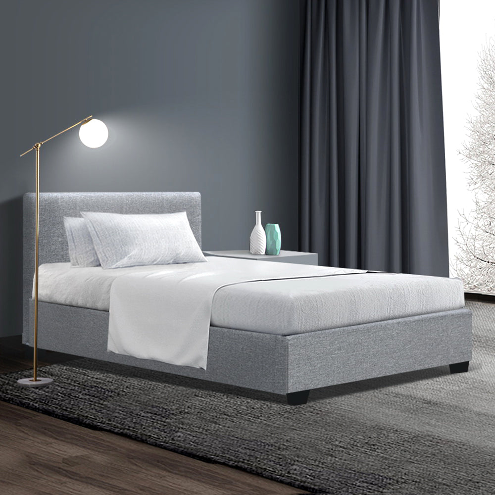 Opera Bed Frame Grey Fabric King Single Sydney