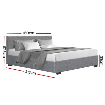 Valencia Bed Frame Queen Size Gas Lift Base - Grey