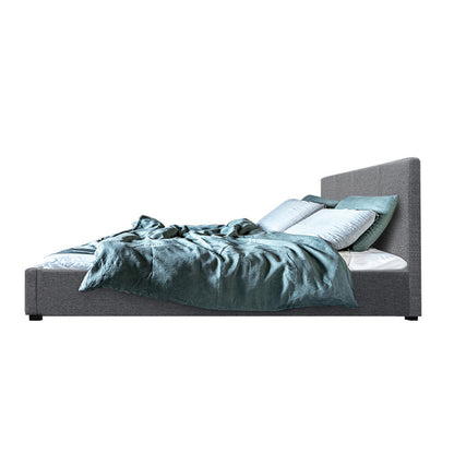 Valencia Bed Frame Queen Size Gas Lift Base - Grey