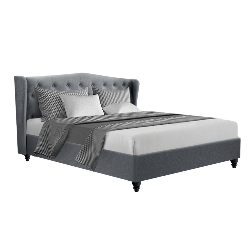 Eden Pier Bed Frame Fabric - Grey King