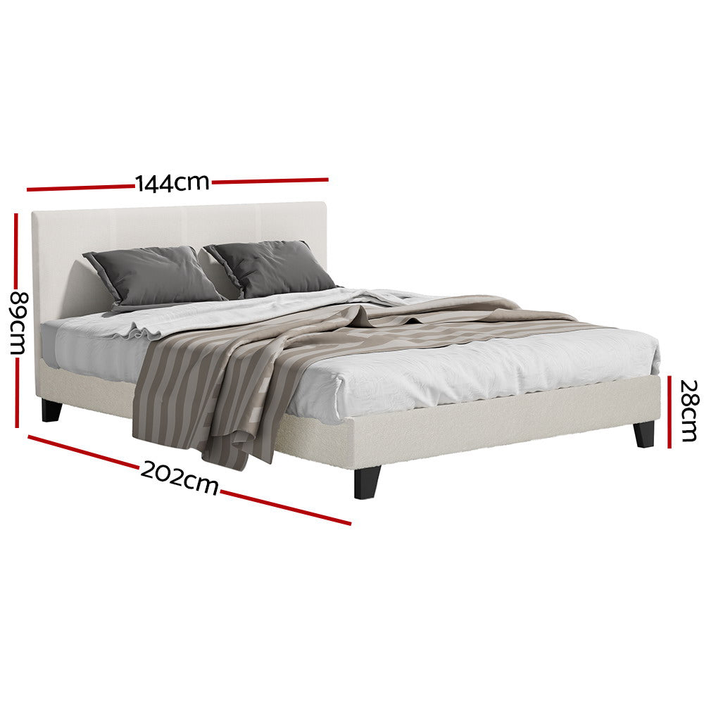 Whiteheaven Bed Frame Double Size Base Wooden