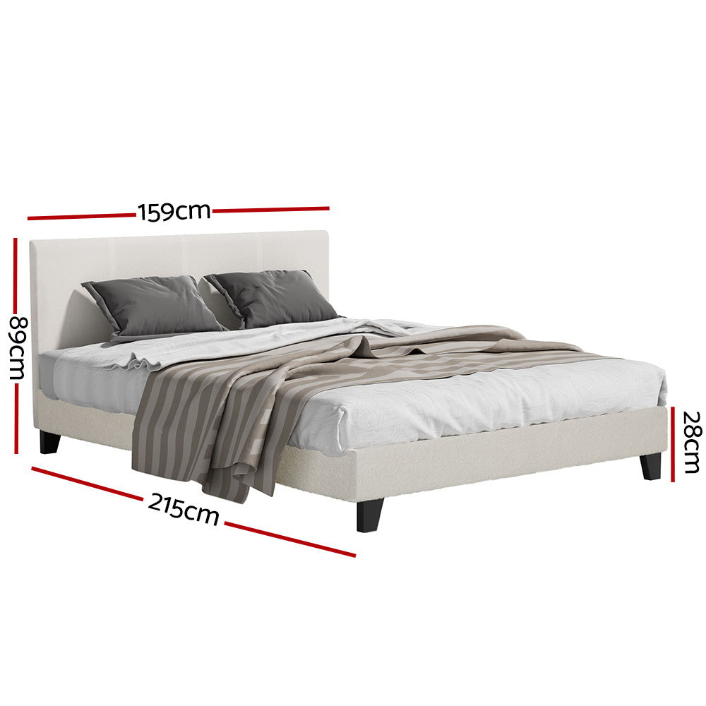 Whiteheaven Bed Frame Queen Size Base Wooden