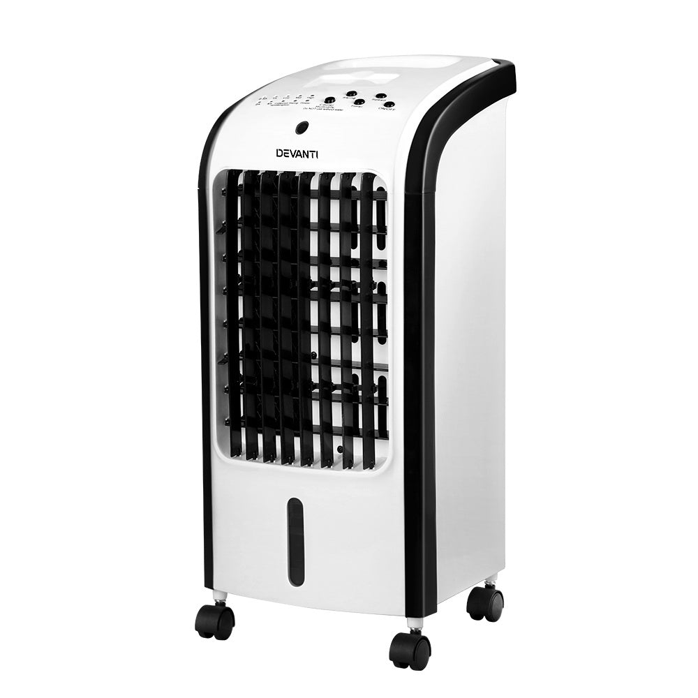 Devanti Evaporative Air Cooler Conditioner Portable 4L Cooling Fan Humidifier