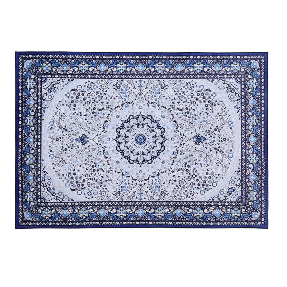 RugEnvy Floor Rugs Rug 200 x 290 Area Large Modern Carpet Soft Blue Living Room