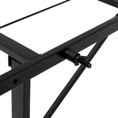 Takaya Folding Double Metal Bed Frame - Black