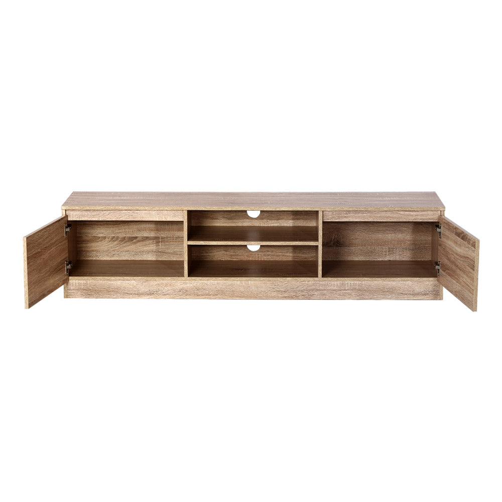 Oaky 160CM TV Stand Entertainment Unit Lowline Storage Cabinet Wooden