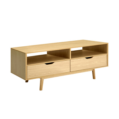 Scandinavian TV Cabinet Entertainment Unit Stand Wooden Storage 120cm