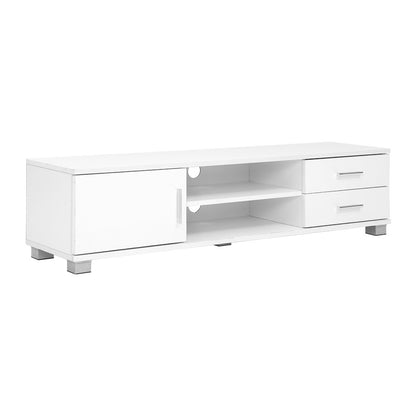 Oaky 120cm TV Stand Entertainment Unit Storage Cabinet Drawers Shelf White