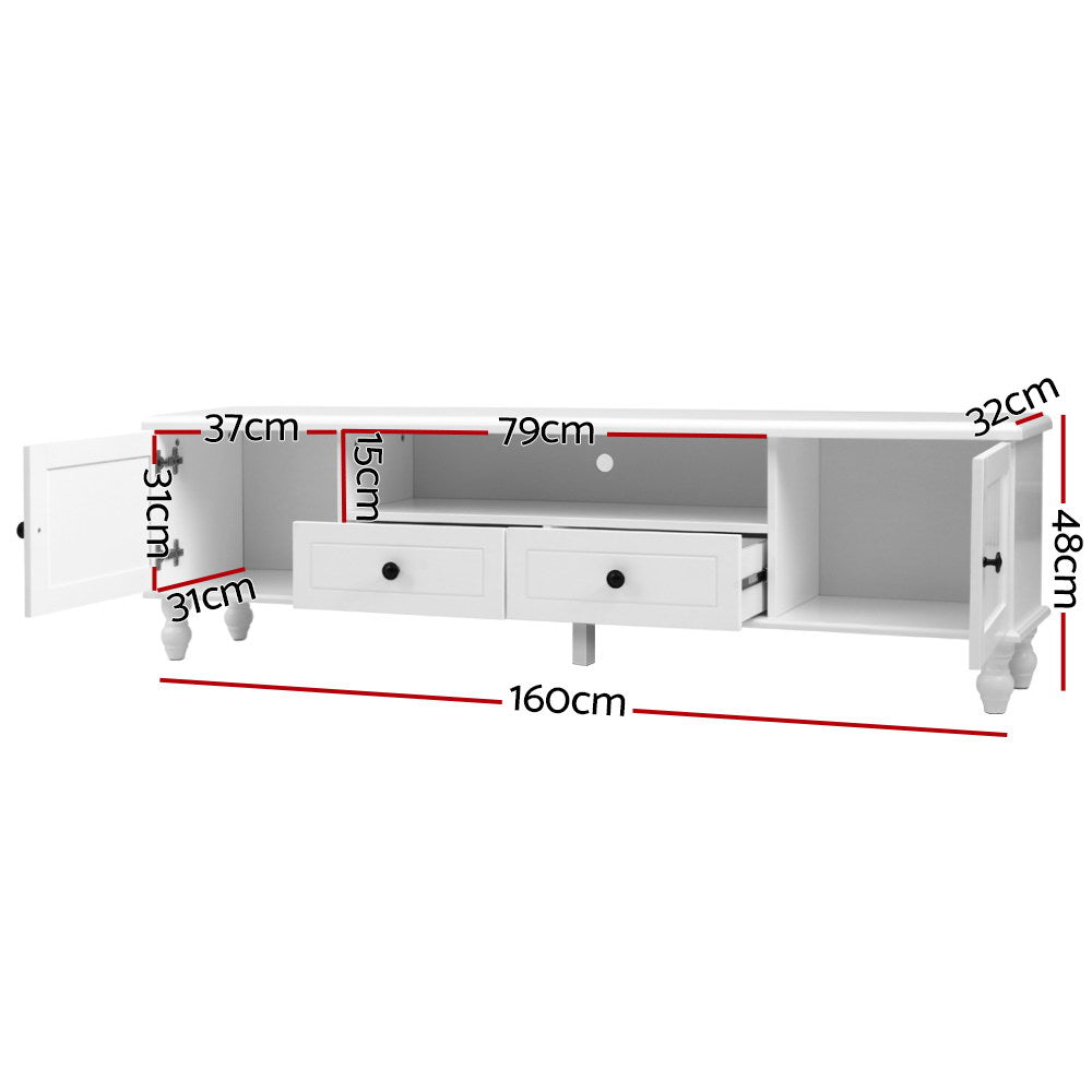 Supreme TV Cabinet Entertainment Unit Stand French Provincial Storage 160cm