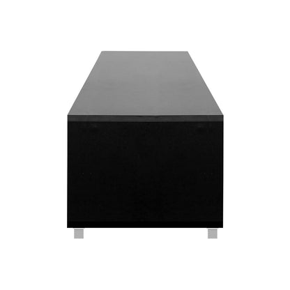 Marget Modern Entertainment Unit with Cabinets - Black