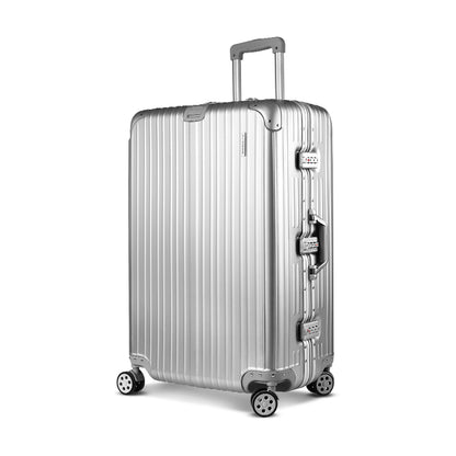 WanderWave 28'' Luggage Travel Suitcase Set TSA Hard Case Lightweight Aluminum