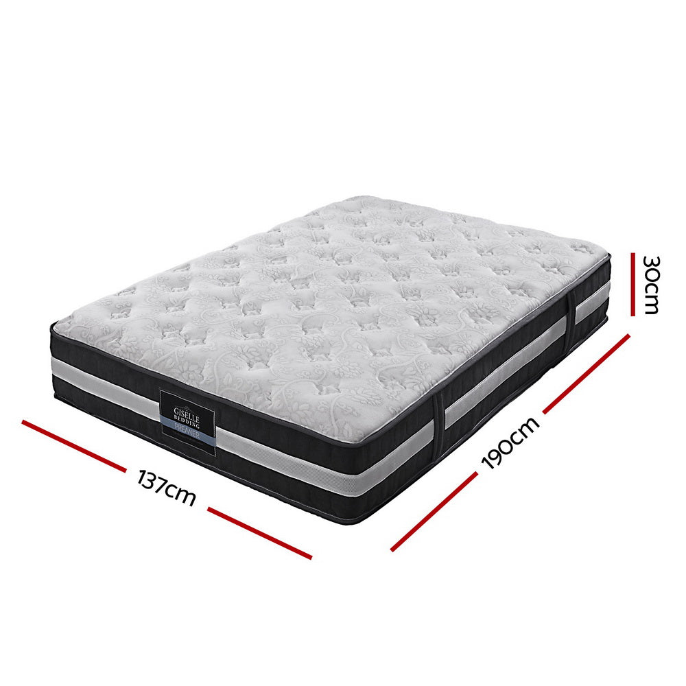 Supreme Bedding 30cm Mattress Pocket Spring Double