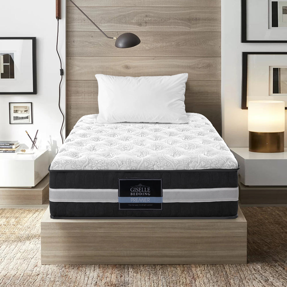 Supreme  Bedding 30cm Mattress Pocket Spring King Single