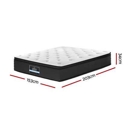 Supreme Bedding 34cm Mattress Euro Top Queen