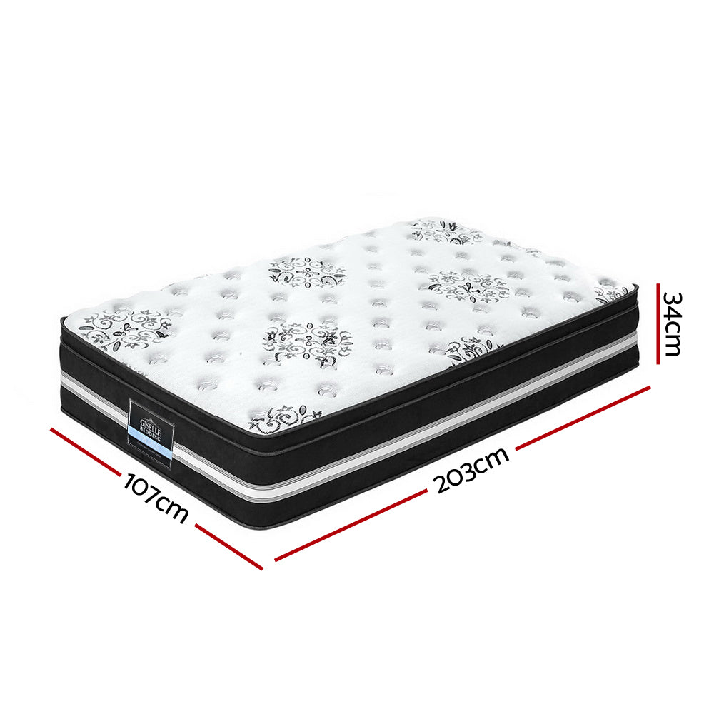 Alva King Single Size Mattress Bed Euro Top Pocket Spring