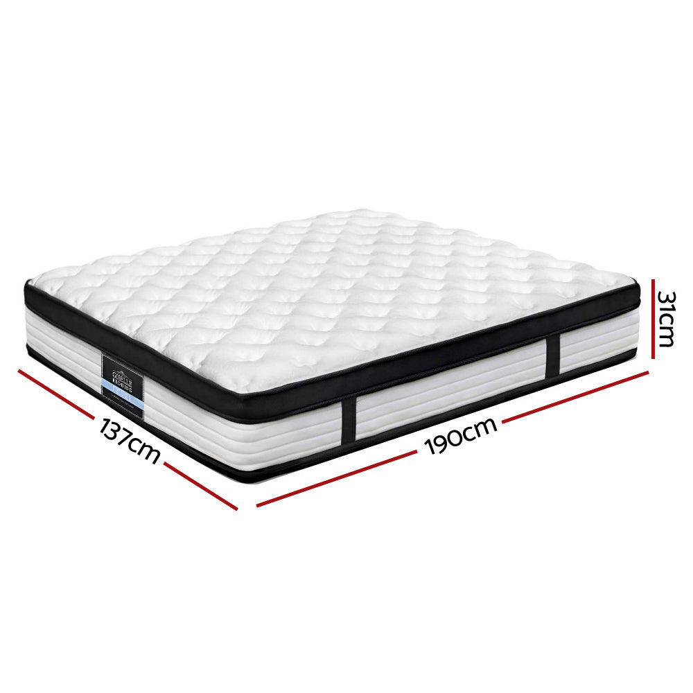 Devon Euro Top Pocket Spring Mattress 31cm Thick Double